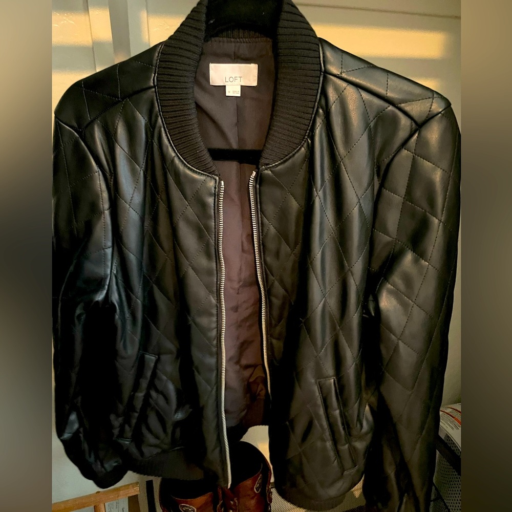 Loft Faux Leather jacket, size M
